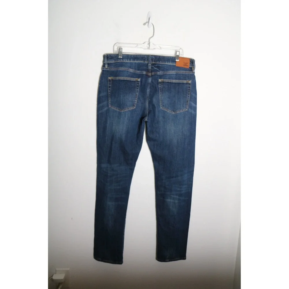Flint & Tinder Huckberry Slim Fit Dark Wash Mens Jeans 36x34 Stretch